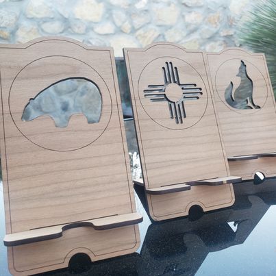 Cell Phone Wood Stands