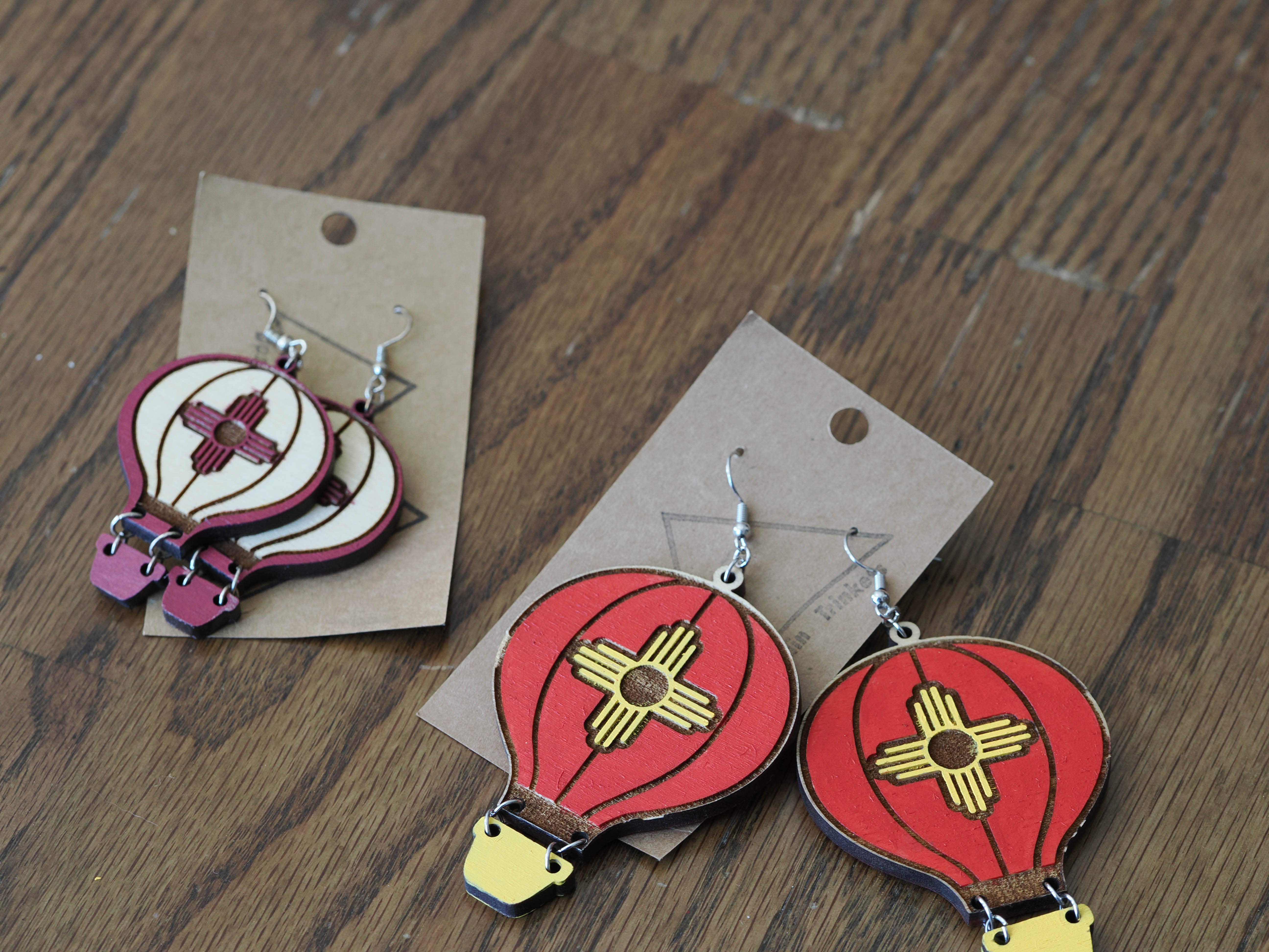 Hot Air Balloon Dangle Earrings alternate