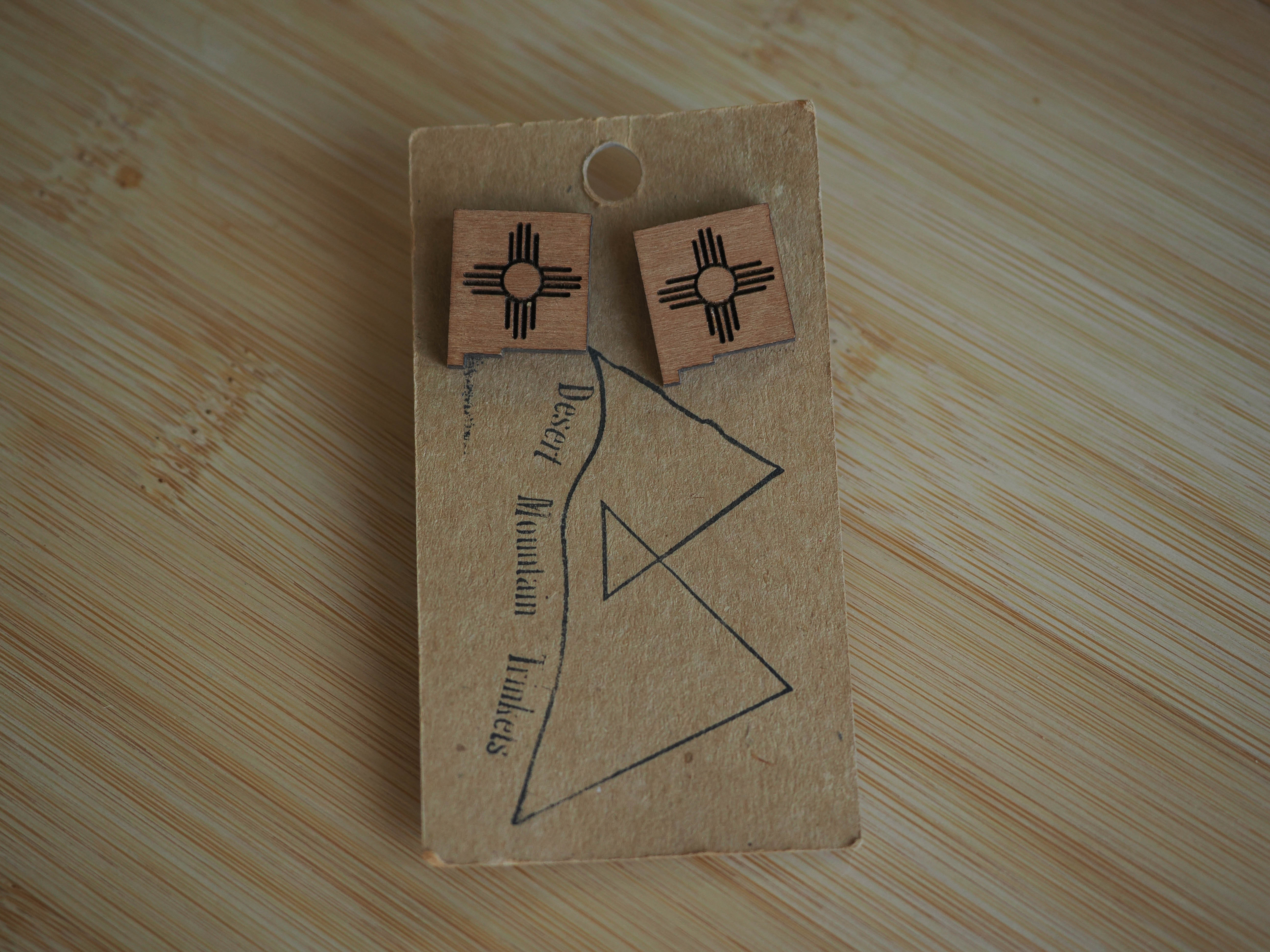 NM Heart Studded Earrings