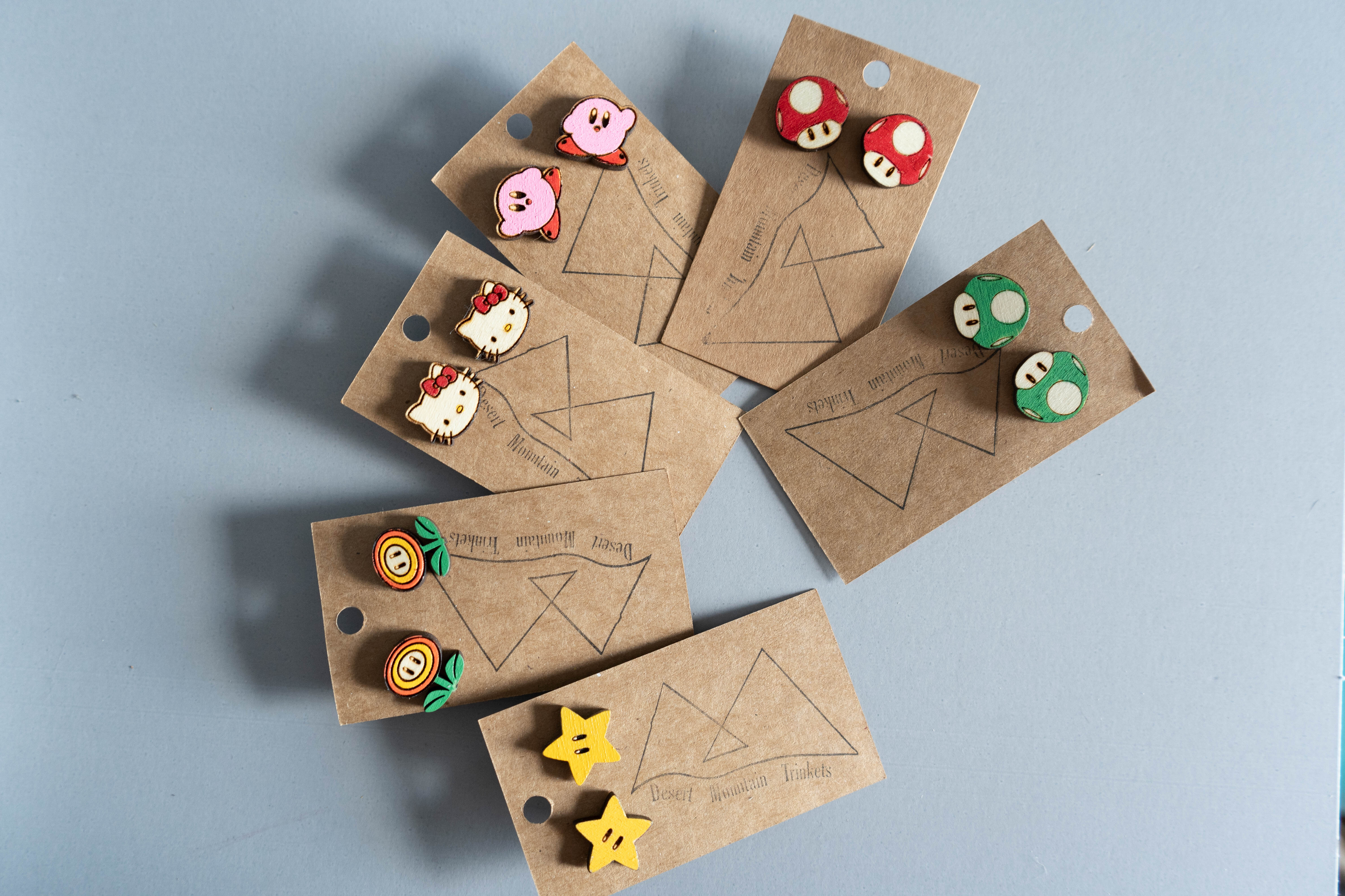 Video Game Inspired Studded Earrings